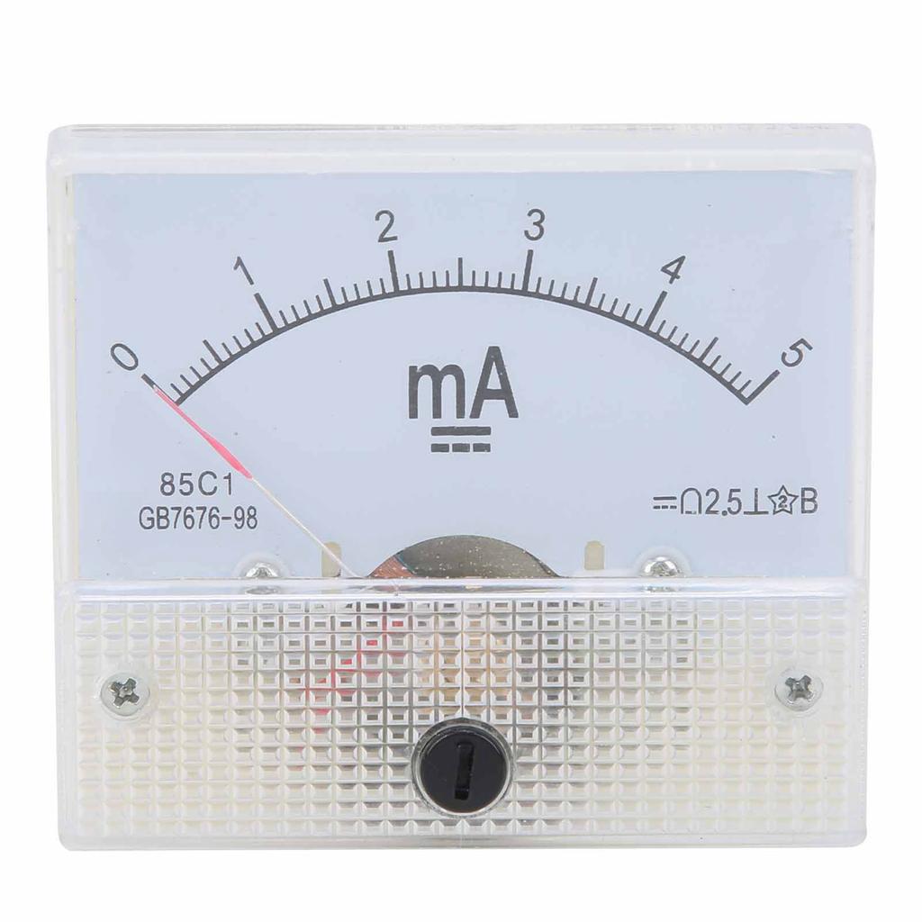 DC 0?5MA Pointer Current Panel Meter Measurement Devices Amperemeter Tester Gauge