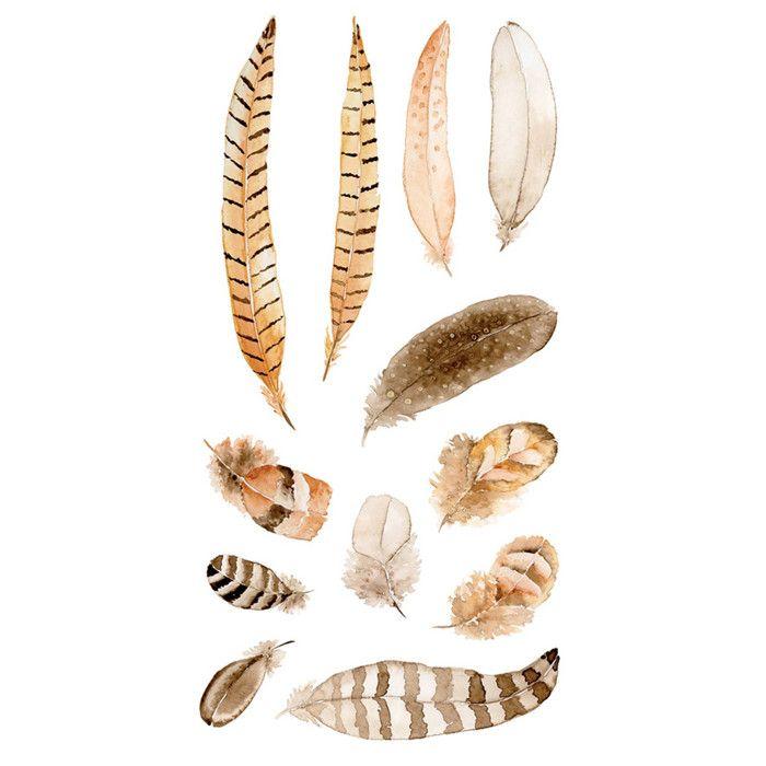 Průhledné samolepky - Peří