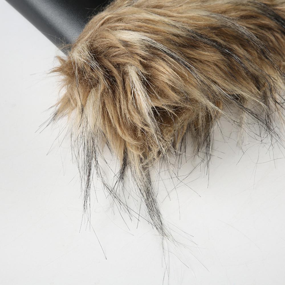 Zinc Zinc Alloy Hip-hop Belt Vintage PU Waist Bag Elegant Fur Tassels Waistband  Streetwear