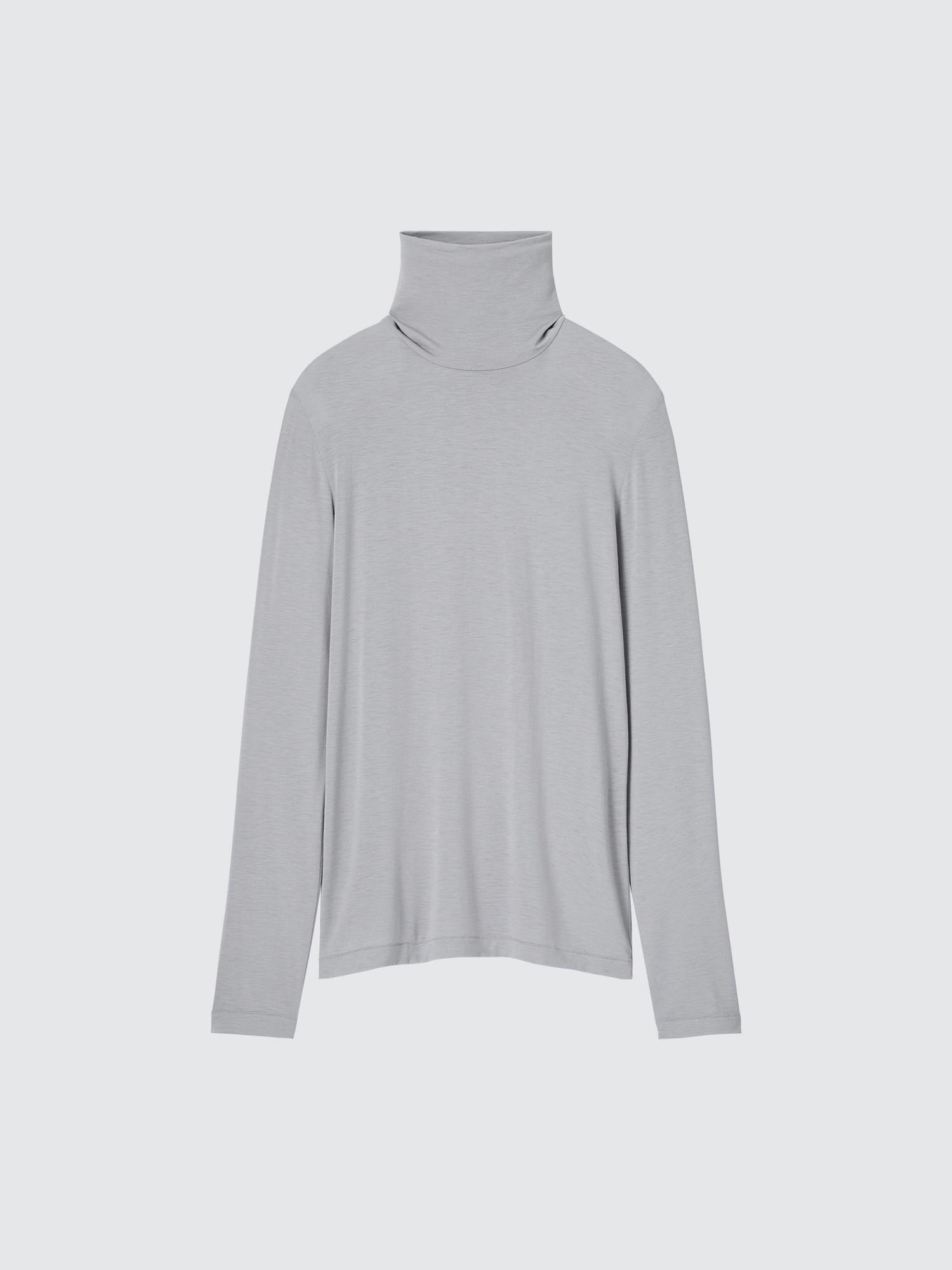 

Uniqlo Japan HeaTTech Ultra LighT TurTleneck T с длинным рукавом 03 GRAY/XL