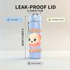1PC Ballerina Cappuccino Cartoon 750ml Color Plastic Sports Water Bottle Leakproof Flip Straw Lid Suitable for Sports Office Home Use