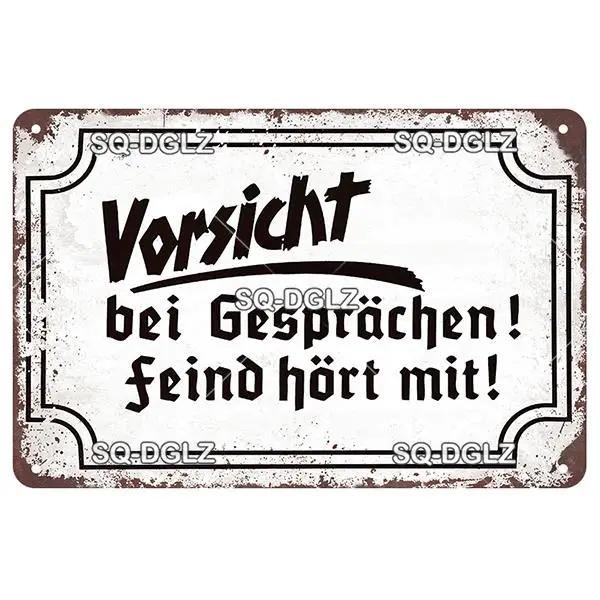 [SQ-DGLZ] Vintage Retro Achtung Berlin Tin Sign Metal Sign Shop Plate Home Bar Wall Sticker Decoration Plaque Poster Decor Gift