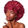 Wide Brim Satin Sleep Cap - Elastic Hair Protection for Women: Headscarf, Bath Cap, Hot Selling