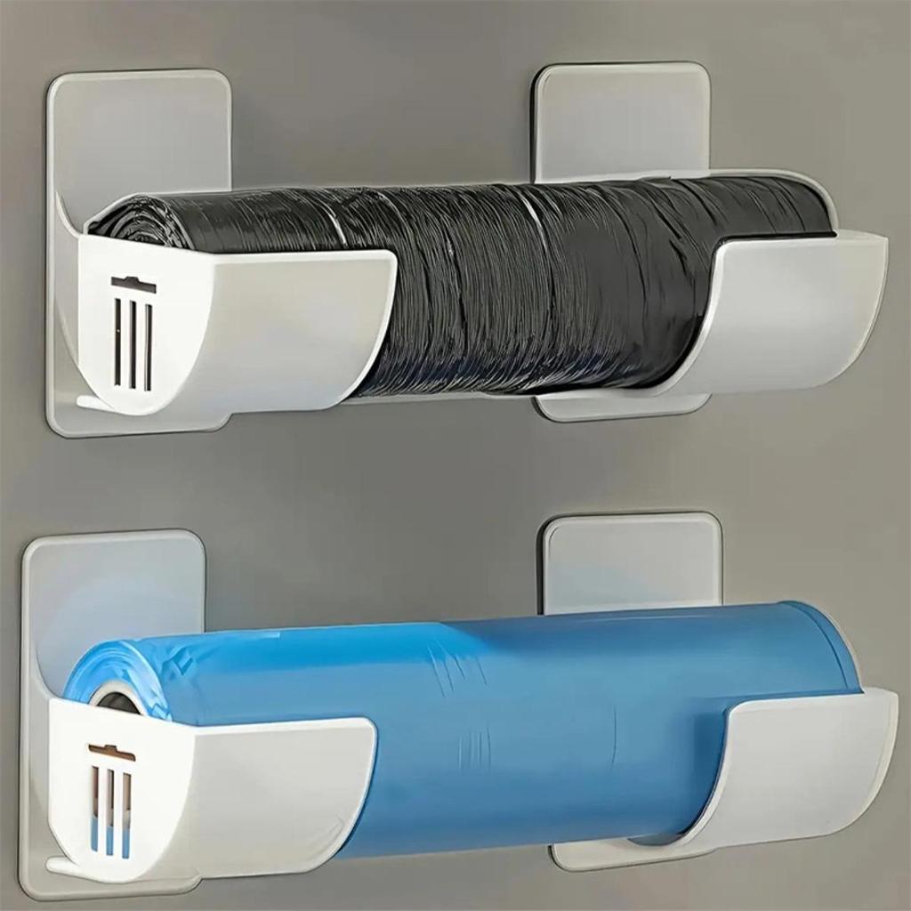 Kitchen Garbage Bag Rack, Multifunctional Door Hanging Storage Tool, Very Suitable for Kitchen Paper Rolls, Garbage Bags, Etc