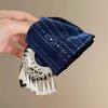 Striped Pattern Ethnic Style Hair Claw Tassel Hair Accessory Triangle Shark Clip  Commuting