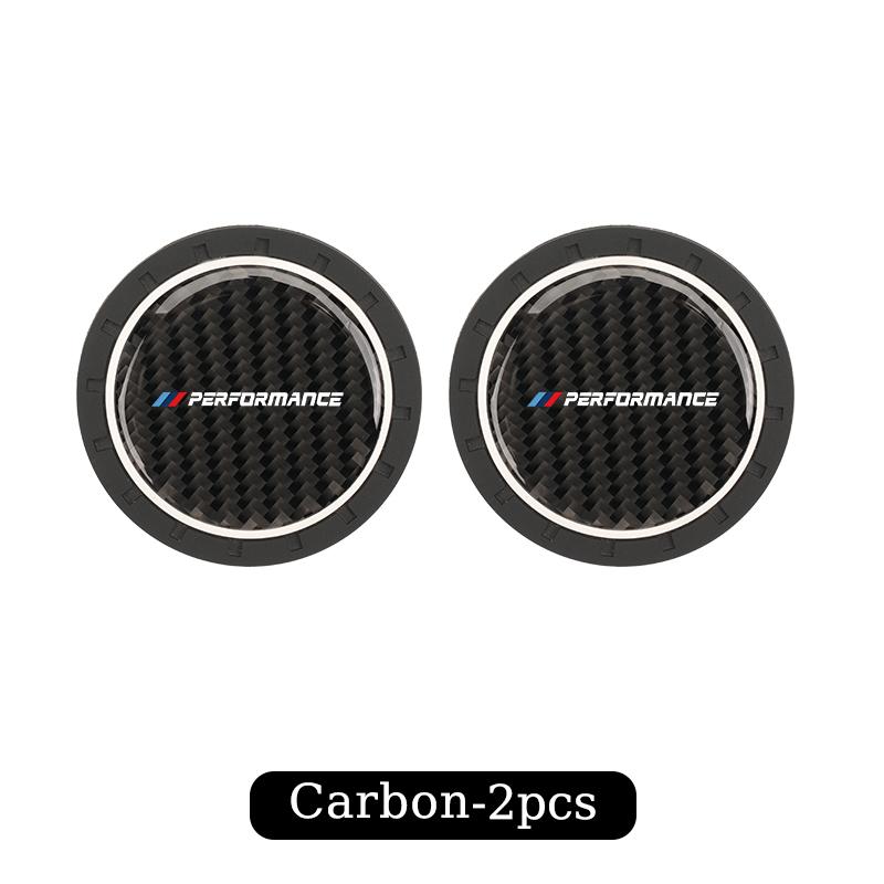 2025 Heiß 2 Stück Auto Innenraum Getränkeuntersetzer Becherhalter Wasserdichte Matte Für BMW M Performance 1 2 3 4 5 7 Serie X2 X3 X4 X5 X6 X7 M2 M3