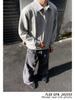 Men's American-Style Simple Loose Fit Hoodie - Heavyweight Long Sleeve Polo Shirt for Autumn & Winter
