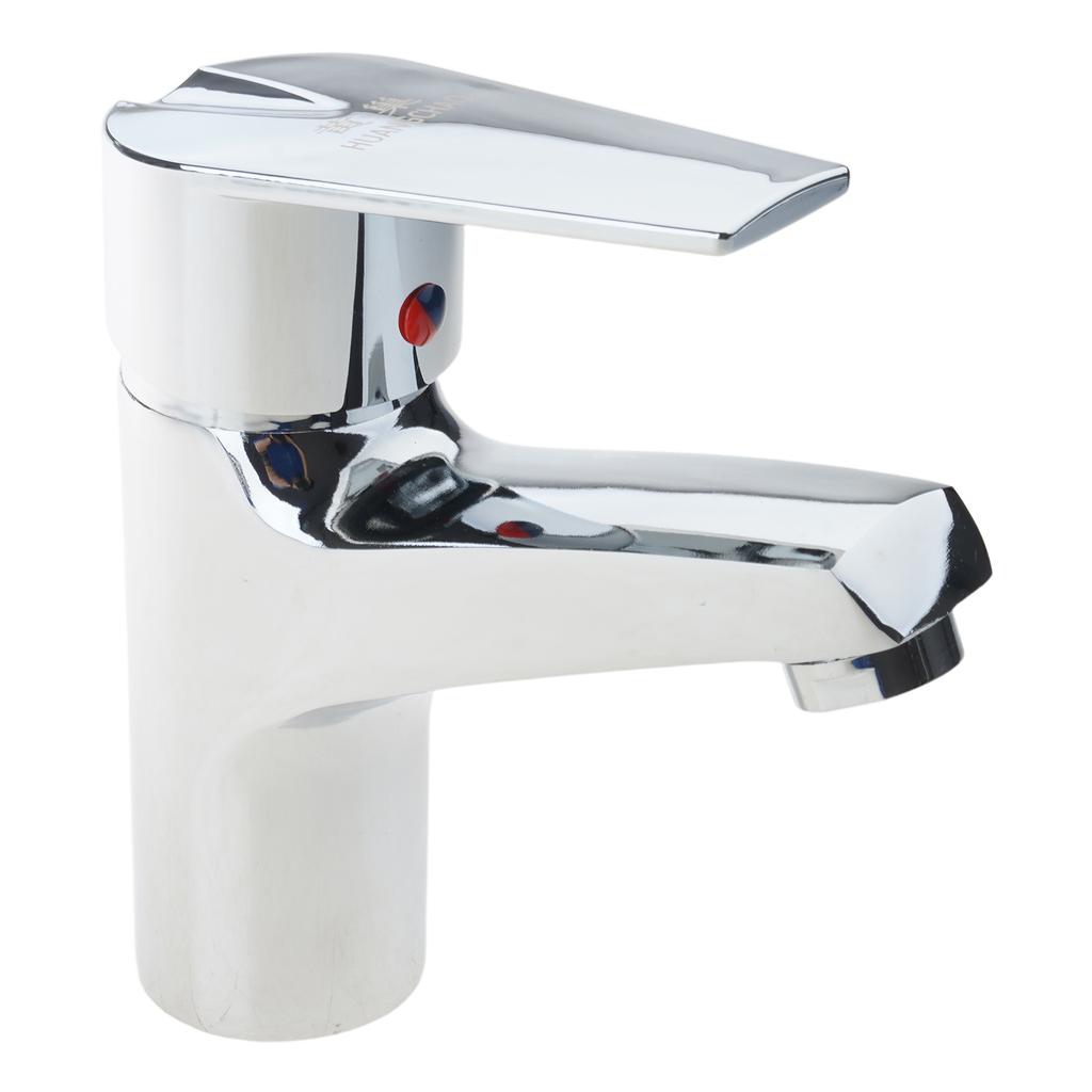 Bathroom Faucet Chromes Sturdy Alloy Quiet Ceramics Valves Sink Mixers Tap Spouts Height with Pull Rod Household Use
