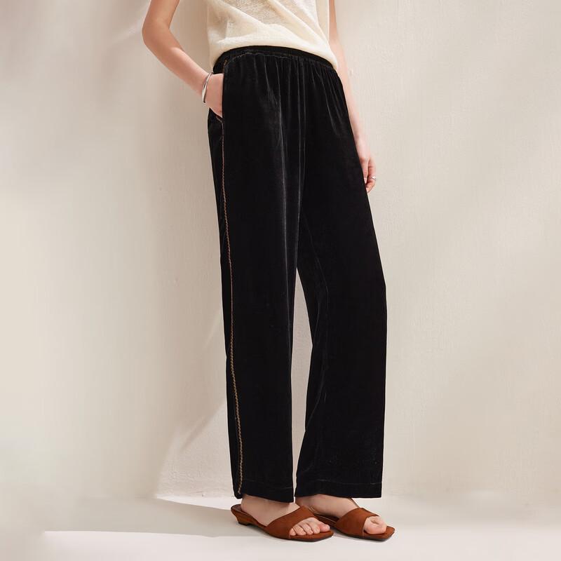 Zhaojun Women's Velvet Straight Casual Pants