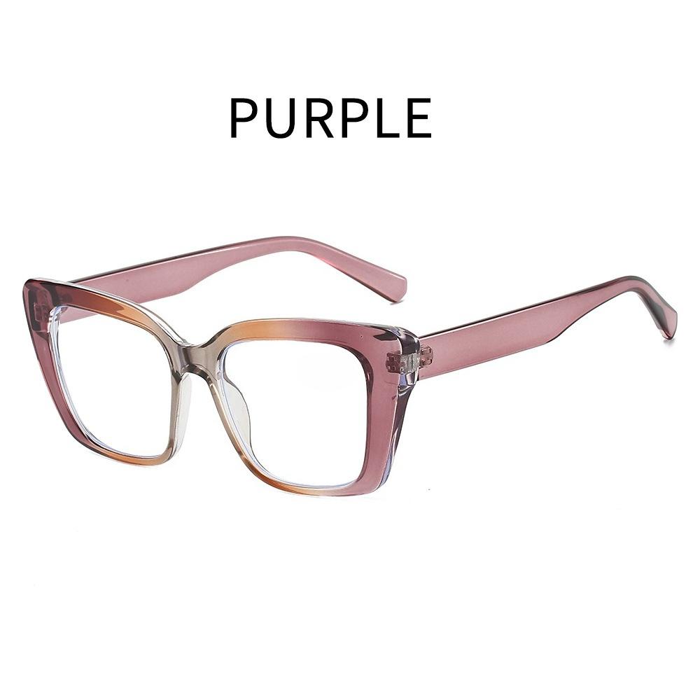 Oversize Frame HD Reading Glasses Men's and Women's Fashionable Large Square-frame Anti Blue Light Presbyopia Glasses Diopter