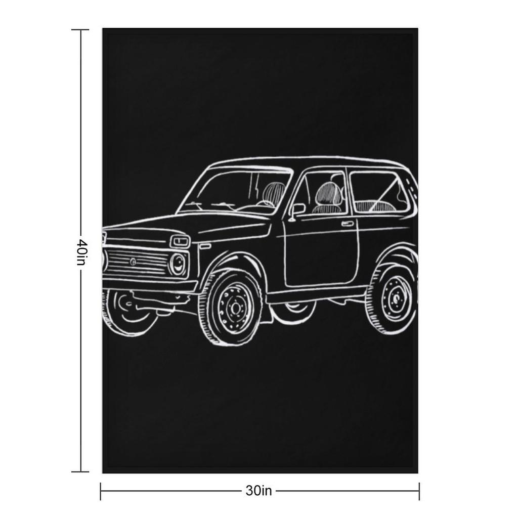 Lada Niva Throw Blanket sofa bed Blankets For Bed Thermal Plaid on the sofa Blankets