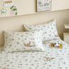 Pure Cotton Bed Sheet Set Cartoon Design Twin Full Size Four Seasons Bedding 100% Cotton Mattress Protector Fresh Style Bed Cover 3 Piece Set