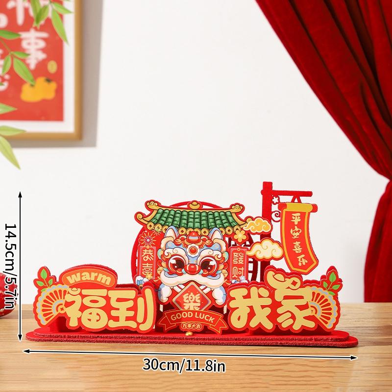 Chinese New Year 3D Ornaments New Year 2025 Desktop Decoration The Year of Snake Wall Hanging Pendants Chinese Spring Festival