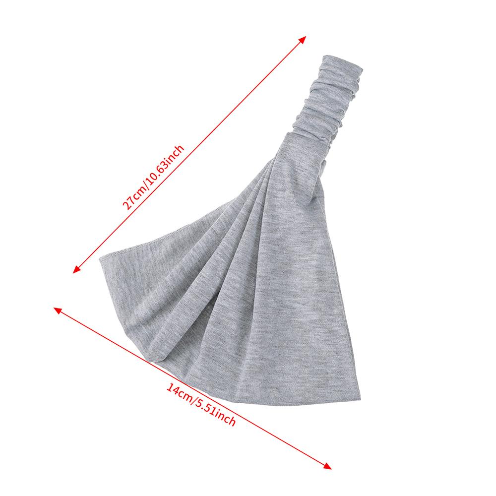 4Pcs/Set Simple elastic sports headband retro solid color headband women's hair accessories