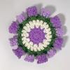 Crochet Flower Coaster Hand-knitted Lily Of The Valley Round Coasters Heat Insulation Non-slip Table Mats Home Kitchen Decor