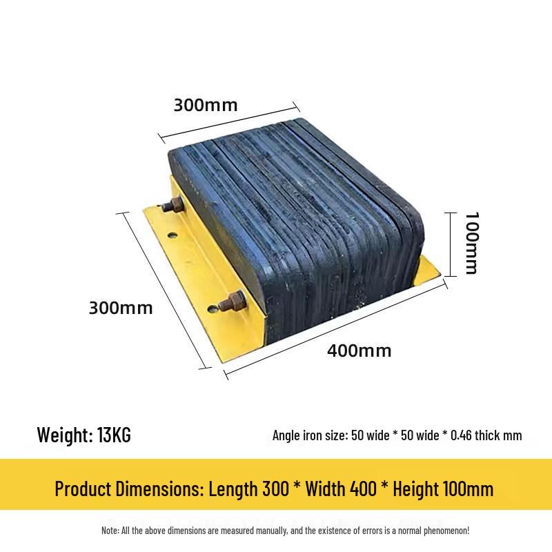 Rubber Anti-Collision Pad Car Stopper for Warehouse Dock and Truck Unloading