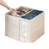 Japanese Style Cotton Linen Clothes Organizer With Dividers For Drawer Storage And Closet Use