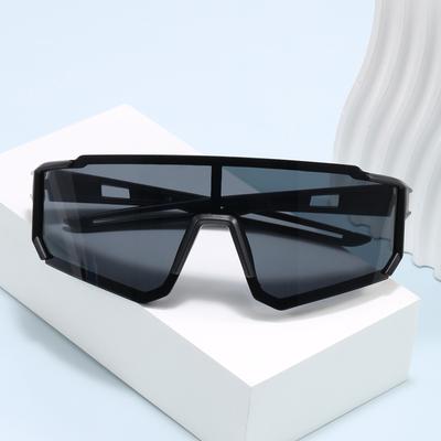 Outdoor Sports Sunglasses New  Women Fashion Large Frame Design Goggles Simple Style Unisex  Integrated Sun Glasses