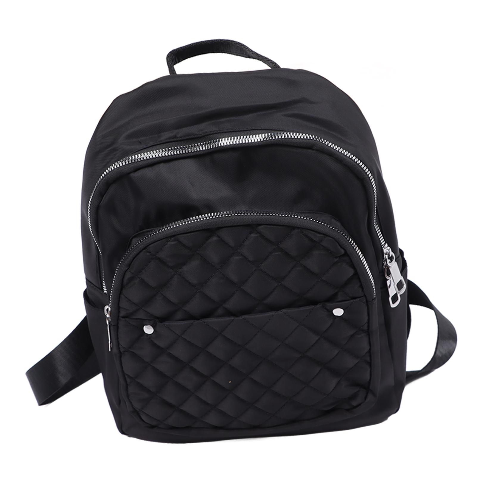 Women Backpack Women Large Capacity Daily Travel Work Backpack Fashionable Daypack Purse Black Oxford Fabric