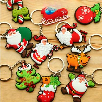 Mini Weihnachtsbaumschmuck Weihnachtsmann Schlüsselanhänger XMAS Kindergeschenke Kreative Mode Schlüsselanhänger Niedliche Schlüsselanhänger