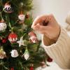 Decorative Gingerbread Elk Ornaments 24/48Pcs Christmas Wooden Hanging Ornaments, Gnome Ball Porch Eave Decorations Tags, Xmas Tree for Home