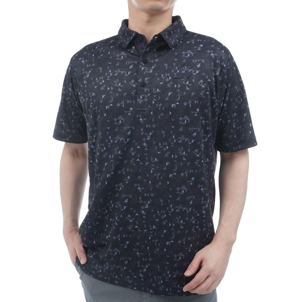 BRIDGESTONE Golf Retro Short Sleeve Shirt EGM04A Men's Black