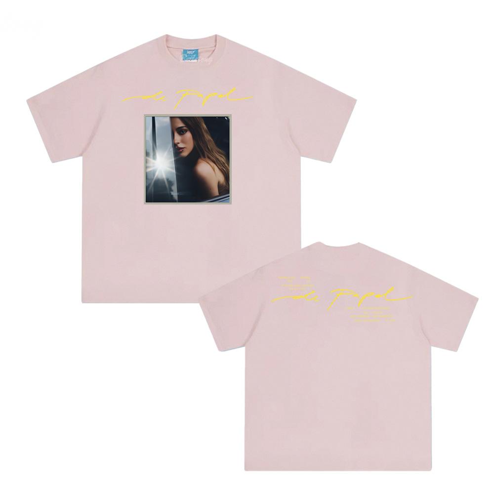 TINI -De Papel 2025new T Shirt Summer Hip Hop Tee-shirt Sleeve Korean Style 100%Cotton  Singer's Same Style Female/Male Tops