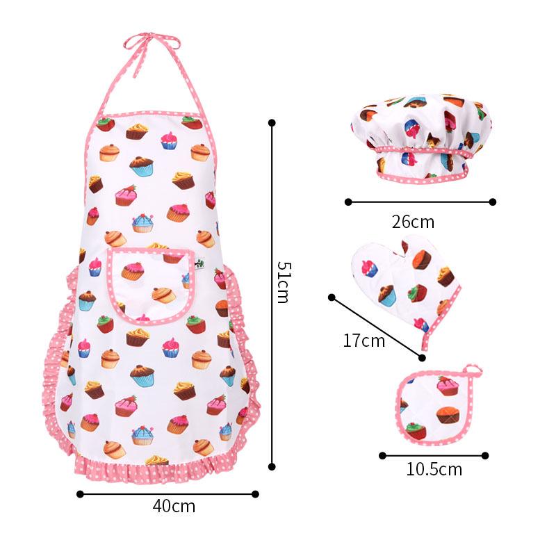 Çocuk Mutfak Oyun Seti: Mutfak Gereçleri, Pişirme Aletleri, Önlük & Şef Şapkası