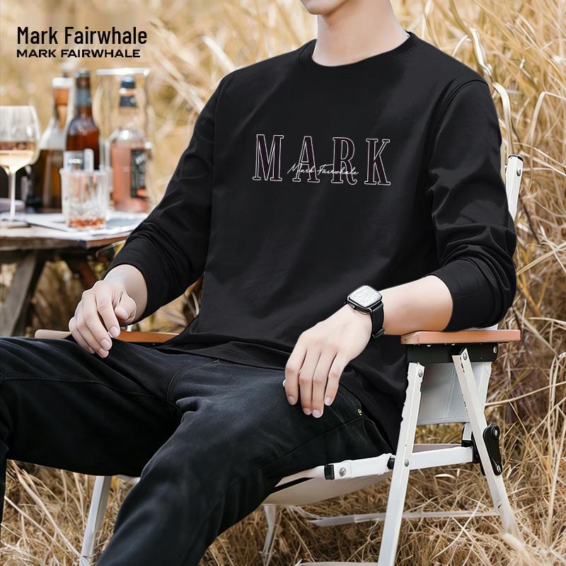 

MARK FAIRWHALE Men s Loose Fit Heavyweight Cotton Long Sleeve T-Shirt 3XL