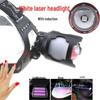 Rechargeable Zoom Headlamp: Super Bright, Long-Range White Laser Light for Outdoor Activities