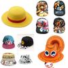 Anime Luffy Straw Hat for Men and Women, Cartoon Cosplay Caps, Summer Sunshade Hats, Performance Accessories for Boys and Adults
