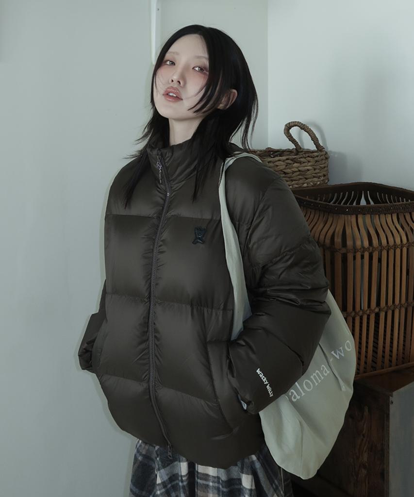 Wacky Willy Ducky Down Short Puffer Brown