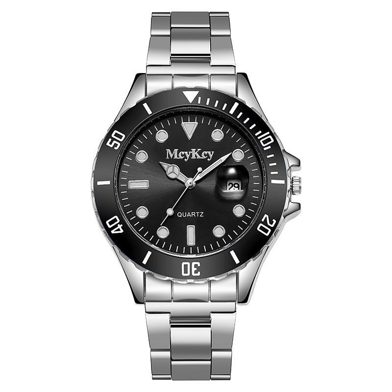 Mens Quartz Watch With Calendar Function And Alloy Band For Daily Casual Wear