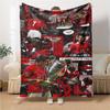 Ronaldos Legacy Lights bedruckte Flanelldecke, atmungsaktiv und warm, ein stilvolles Geschenk für Zuhause, geeignet für den Gebrauch zu Hause, im Büro und als Tagesdecke. 0713a5