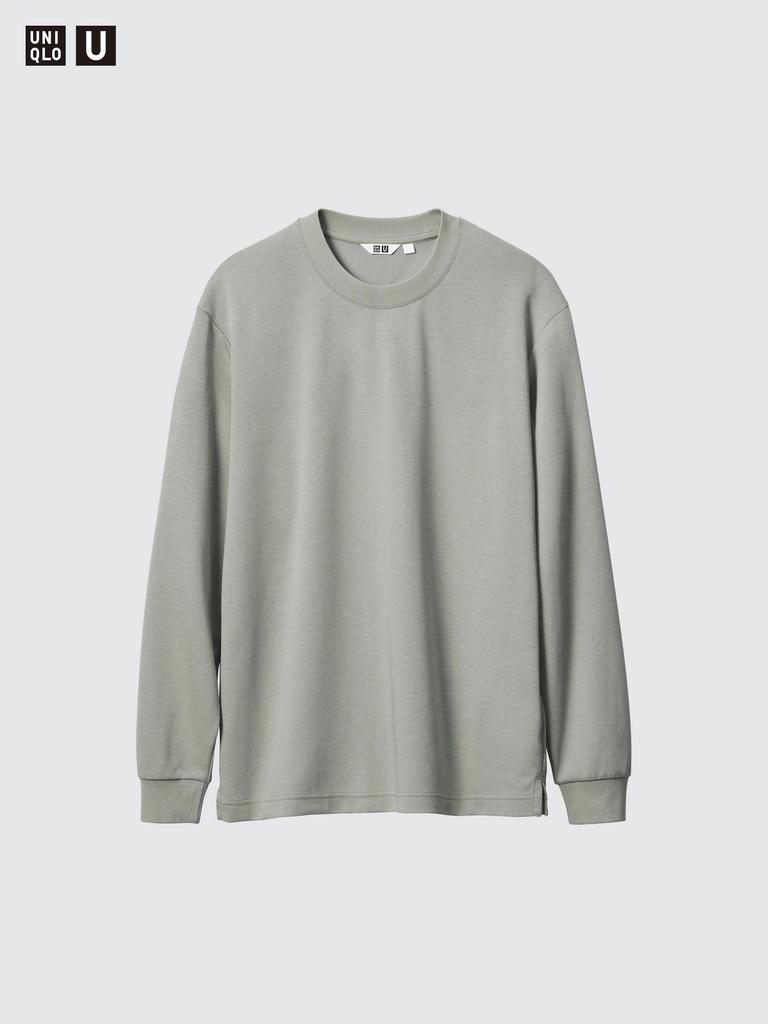 Uniqlo Airism Cotton Crewneck Tee  Long Sleeve 