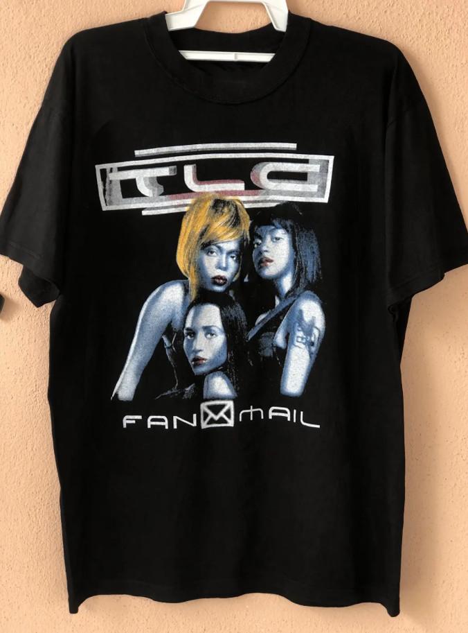 Vintage TLC Fan Mail World Tour Unisex T-Shirt Cotton Tee All Size ZA308