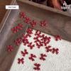 50Pcs Wine Red Resin Bow Nail Charm Bulk Mix Size 3D Ribbon Bowkont Mini Kawaii Nail Art Accessories Diy Cute Nails Decorations
