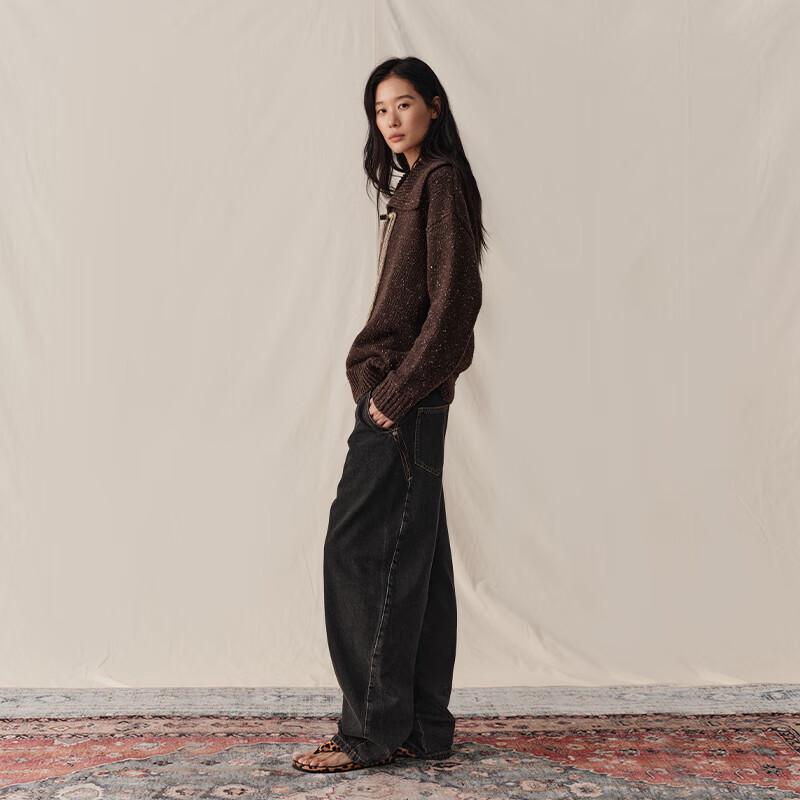 GREEN BELT Women's Toggle Button Pullover Sweater