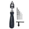 Powerful Hand Drill Bit Set with Pin Vise and Precision Clamping for Soft and Acrylic DIY Chuck, 0.6-6mm Range, Woodworking, Metals, Panels,