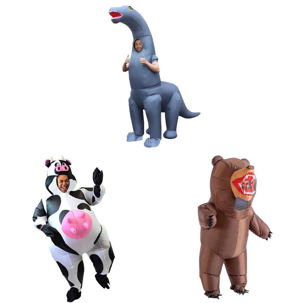 Opblaasbaar Halloween Dinosaurus Paard Eenhoorn Kostuum Voor Podiumoptredens En Kostuums