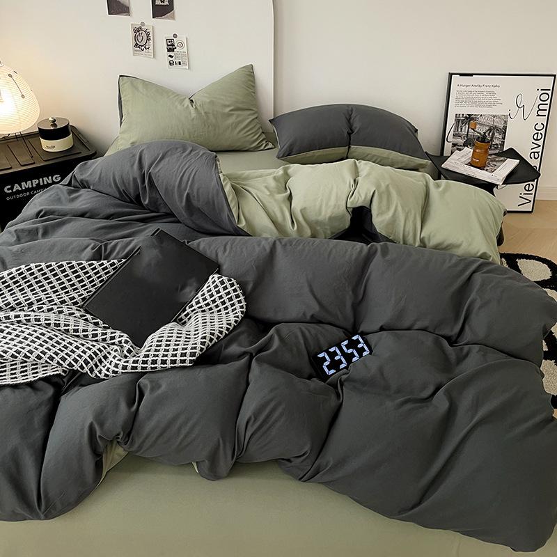 4-piece Cotton Bed Sheet Quilt Cover Student Dormitory Cotton Bed Hats Bedding