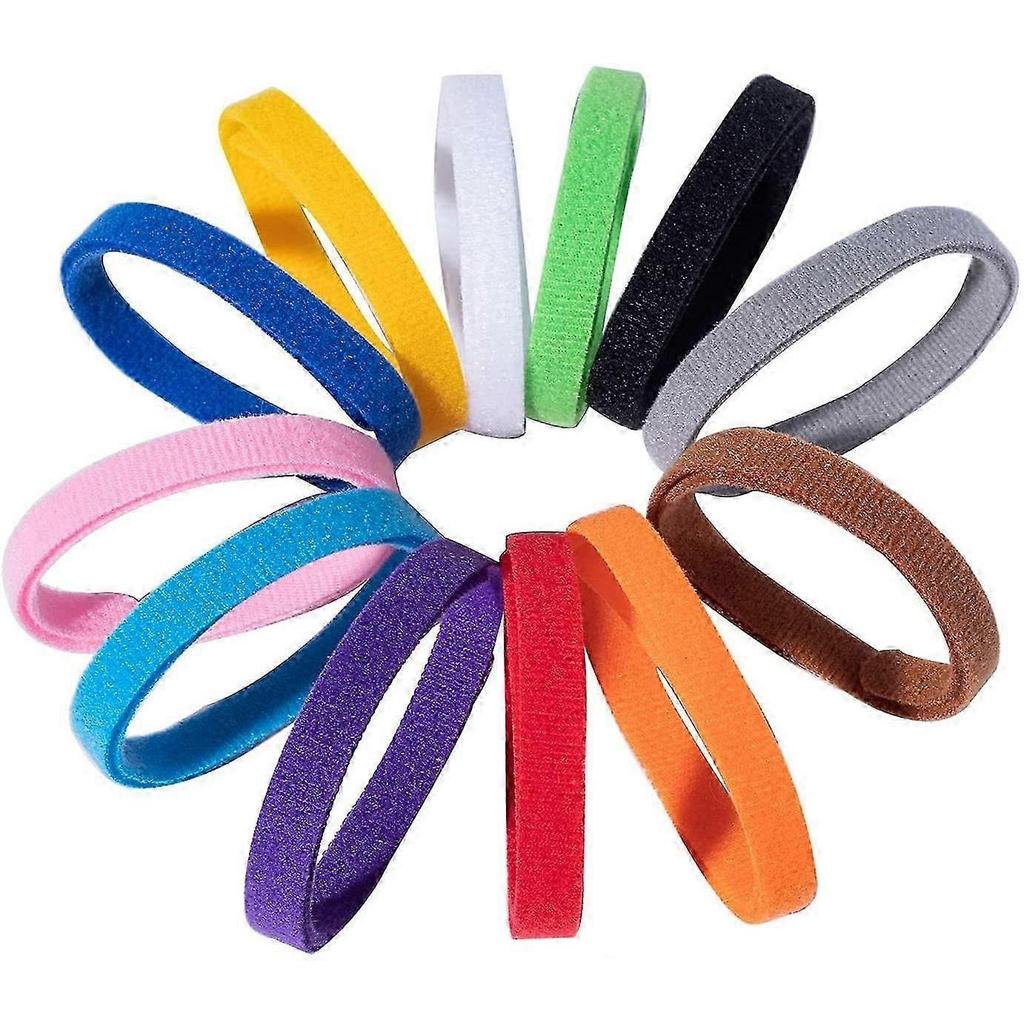 Adjustable Puppy Identification Collars Set - 12PCS in Assorted Colors for Easy Pet ID