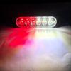 6 Led Car Strobe Warning Light Truck Flashing Strobe Emergency Grill Light White Blue Red Yellow Beacon Lamp Police Lamp 12V 24V