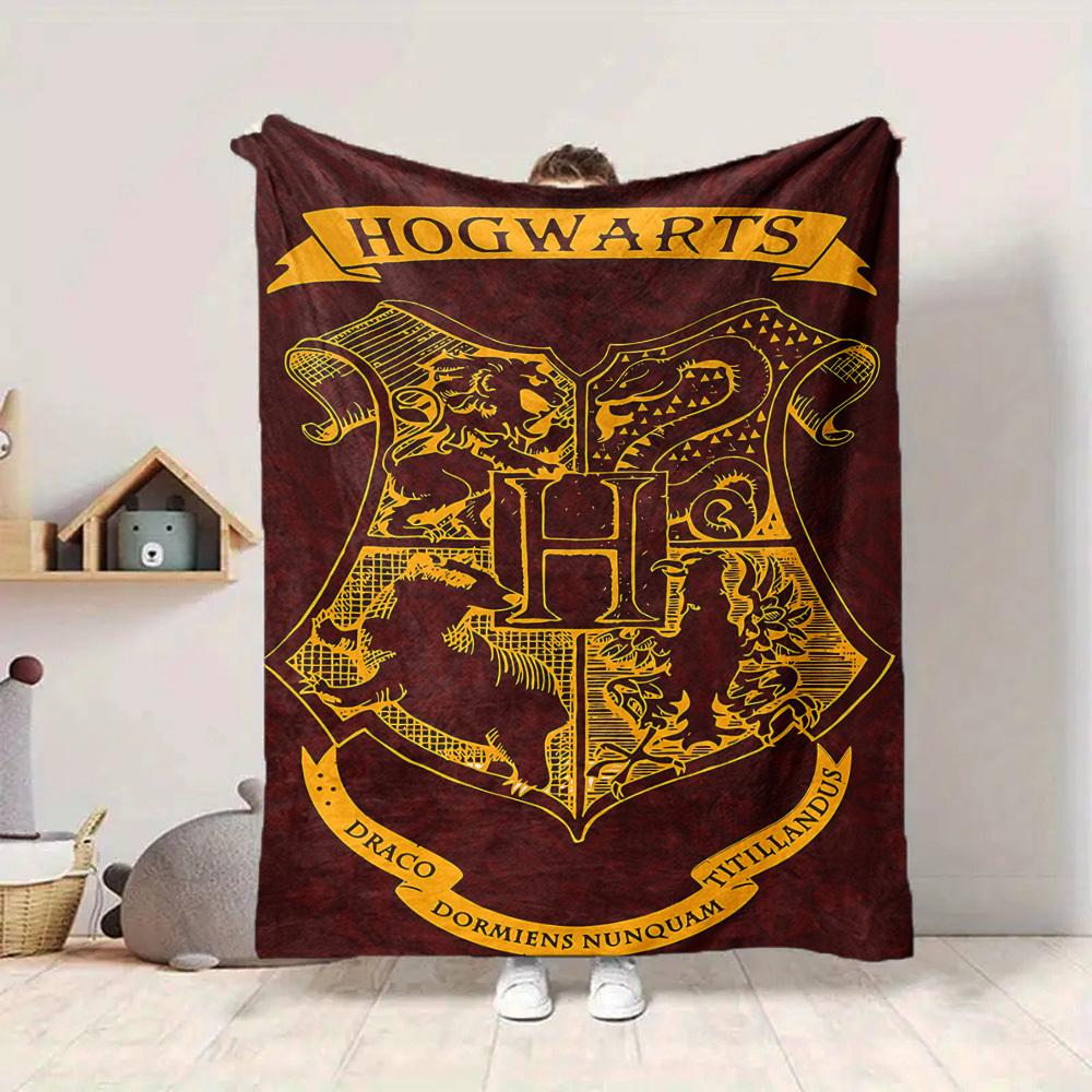 1pc Harry Potter Flannel Throw Blanket - HD Printed Lightweight Soft Warm All-Season Blanket for Sofa, Bed, Travel, Camping 051