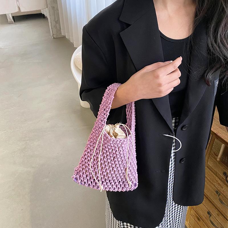 

Женская сумка-кошелек, летняя большая сумка, тканый пляжный большой клатч