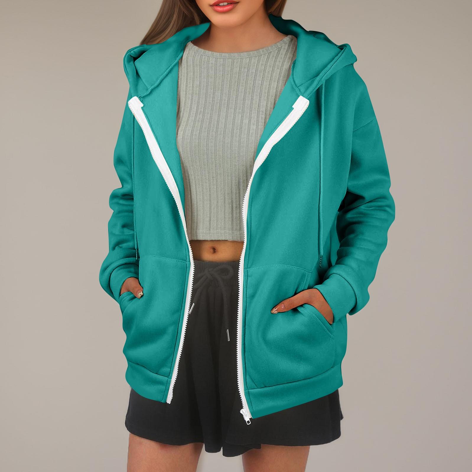 

Женская толстовка с капюшоном, однотонная, с длинными рукавами, свободная спортивная куртка с капюшоном L