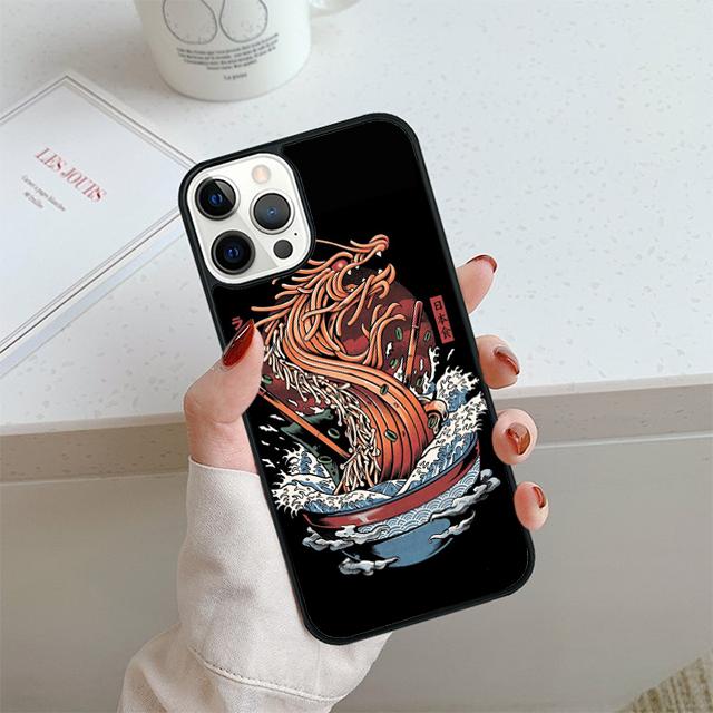 Sushi Dragon Phone Case For iPhone 17 Air 13 12 14 15 16 Cover For Apple iPhone 17 Air 14 15 16 Pro Max 6S Plus Coque
