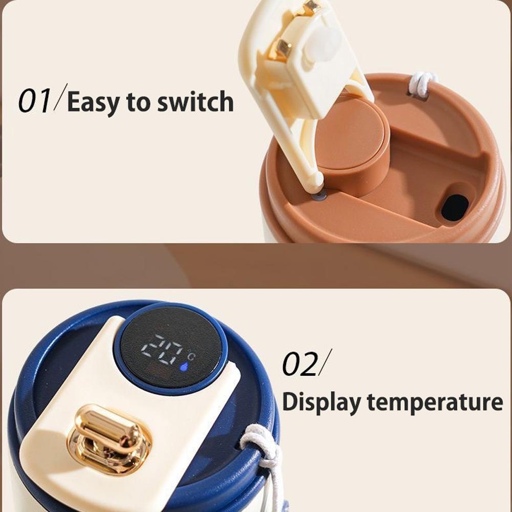 316 Stainless Steel Coffee Cup Smart Thermos Cup