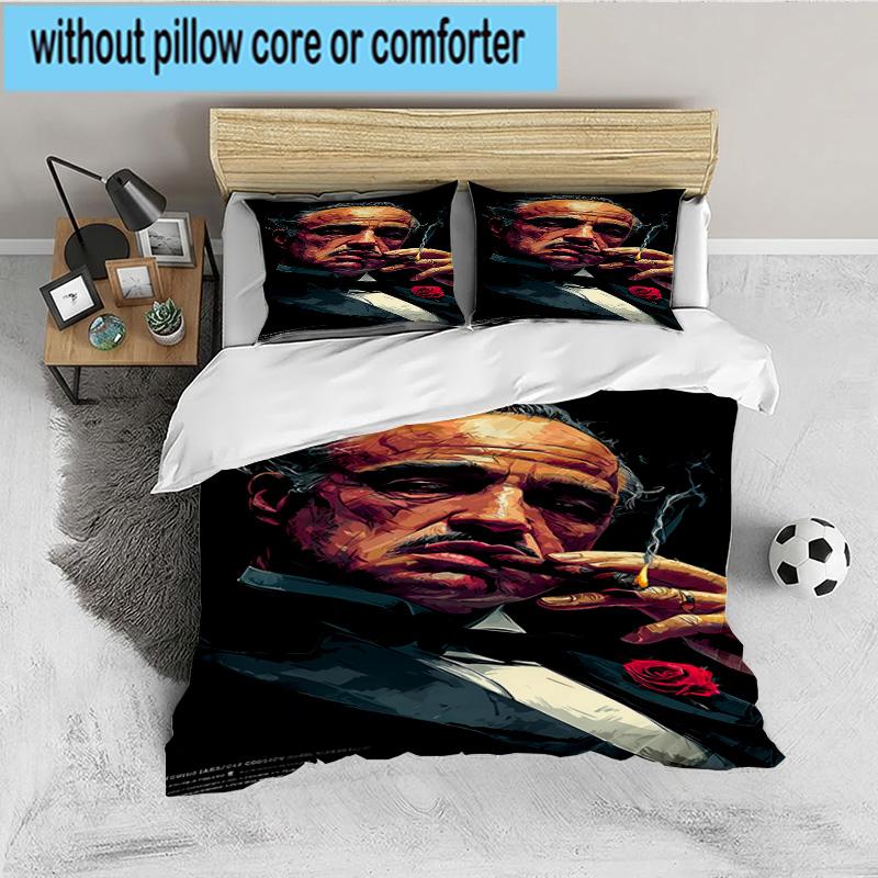 Godfather's Legacy 3PCS Bedding set,Ideal for 1pc Duvet Cover And 2pcs Pillowcases Perfect for Fan gift,Ideal for Bedroom, Dormitory