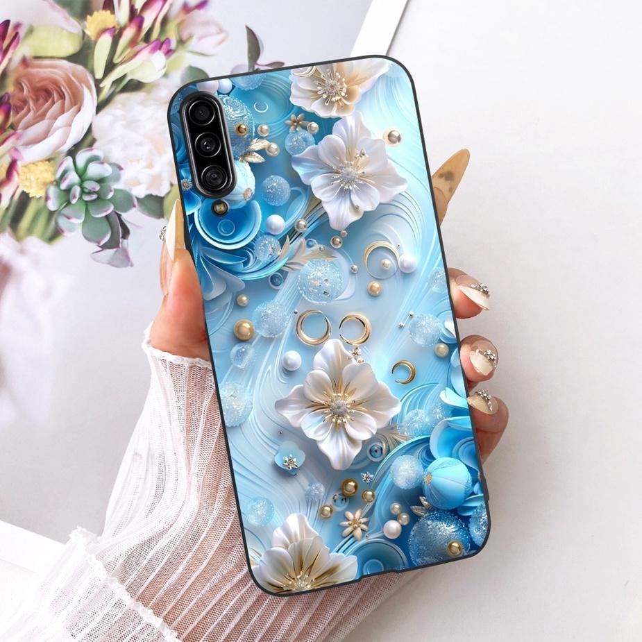 For Samsung Galaxy A90 5G Case SM-A908B Luxury Flowers Butterfly Painted Cover Soft Slim Phone Case For Samsung A90 A 90 5G Bags